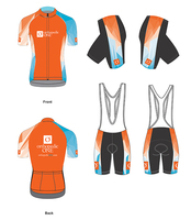 Club Fit Cycling Jersey Kit - Orange Base